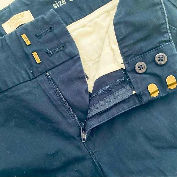 J Crew Frankie Chino Bermuda Shorts in Navy Blue - Picture 7 of 10